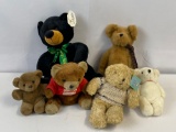 6 Stuffed Teddy Bears