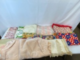 Table Covers, Patchwork Pieces, Woven Blanket