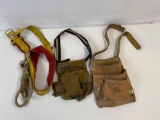Canvas & Leather Tool Bags and Strap