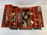 Plastic Parts Box with Contents, Tools and Hardware