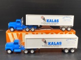 2 Winross Kalas Manufacturing Incorporated Tractor Trailers