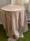 Round Side Table with Fabric & Lace Covers