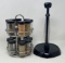 Spice Caddy with Spices and Paper Towel Holder