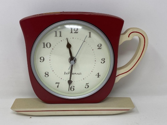 "Coffee Cup & Saucer" Wall Clock by Informals
