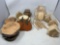 Craft Wood Lot- Wood Rings, Unfinished Wooden Shapes, Birdhouses