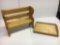 Wooden Doll Bench and Serving Tray