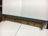 Hook Rack/Shelf Combination
