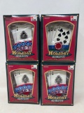 4 Holiday Jackpot Ornaments- New in Boxes