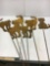 6 Metal Stakes with Metal Cats