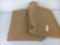 2 Large Pieces of Brown Fleece Fabric, Partial Bolt