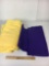 2 Large Pieces of Fleece Fabric- Yellow and Blue