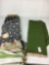 2 Partial Bolts of Fabric- Green Plaid and Pumpkin Scenes