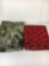 2 Large Pieces of Fleece Fabric- Tie Dye Camo and Dog Paw Print