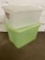 2 Plastic Storage Totes