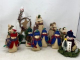 Grouping of Snowman Decorations