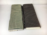 2 Partial Bolts of Plaid Fabric