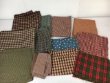 Assorted Craft Material, Plaid and Plain