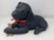 Sandicast Black Lab Puppy Figure with Bone