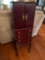 Jewelry Armoire with Mirrored Top