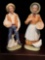 Pair of Porcelain Figures- Man with Ducks and Woman with Chicken