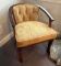 Mid-Century Modern Bow Back Upholstered Wood Framed Chair