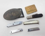 Belt Buckles & Pocket Knives