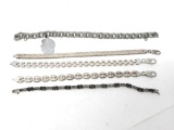 Five Sterling Bracelets