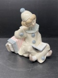 Lladro Child Clown Figure with Accordion