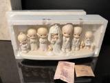 Precious Moments Figural Wedding Group 