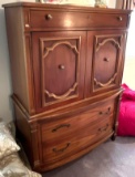 French Provincial Style Armoire/High Dresser