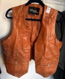 Wilsons Brown Leather Vest, Size 44