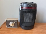 Feature Comforts Electric Space Heater and General Electric Automatic Timer