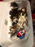 Christmas Figures- Mr. & Mrs. Snowman, Santa, Snowmen on Sled