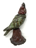 Antique Cast Iron Parrot Doorstop