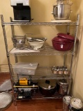 Metal 4-Shelf Pantry Cart