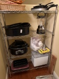 Metal 4-Shelf Pantry Cart