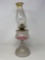 Oil Lamp with Clear Pedestal Base and Clear Chimney