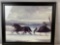 Framed Print- Couple in Horse-Drawn Sleigh