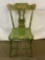 Antique Paint Decorated Kitchen Chair