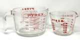 2 Pyrex Measuring Cups
