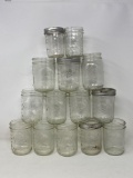 15 Ball Jelly Jars- 4 with Rings