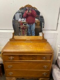 Waterfall 3-Drawer Dresser with Mirror