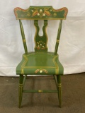 Antique Paint Decorated Kitchen Chair