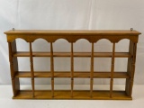 Wooden Wall Display Rack