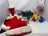 Santa Hats, Christmas Lights, Ornaments, Plastic Candy Canes, Holiday Toilet Tissue