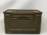 WW 2 Era Linked 50 Caliber Metal Cartridge Box
