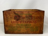 Advertising Box: REMINGTON ARMS Cleanbore, Wooden Arrow Express Crate