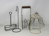 Decorative Wire Holders, Hanger and Angel
