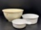 Kitchen Kraft Floral Bowl and 2 Corning Ware Bakers