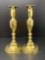 Pair of Tall Baldwin Brass Candle Sticks